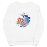 Whale Paintbrush organic sweatshirt