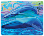 blue whale art sticker
