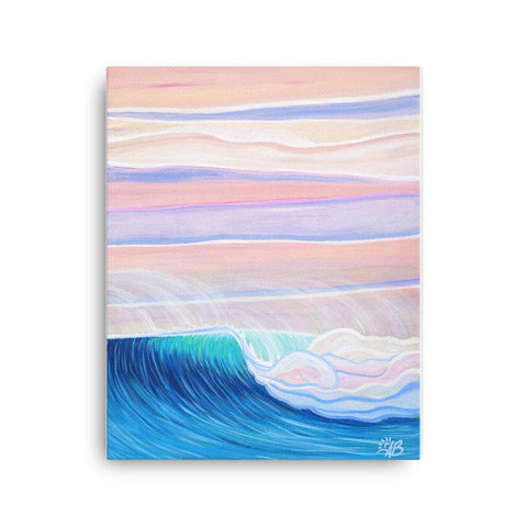 surf art wave print follow the sun