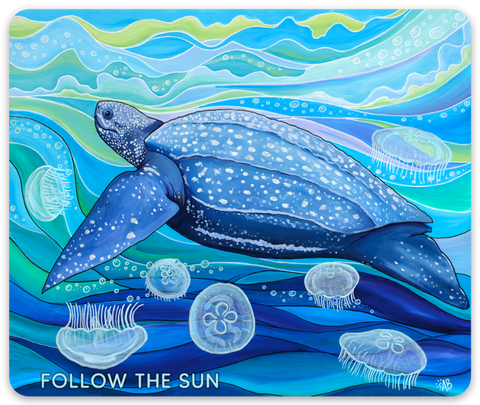 leatherback sea turtle sticker