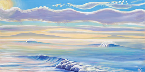 santa cruz pleasure point surf painting 