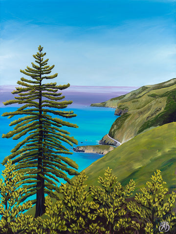 big sur limekiln trail original painting
