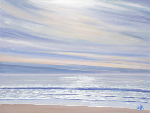 tranquil pastel seascape california artist