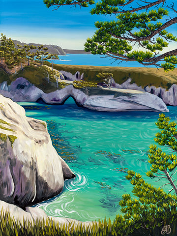 china cove point lobos painting