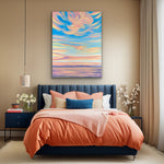 large ocean sunset art