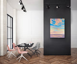ocean sunset art for office