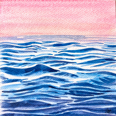 abstract watercolor water painting