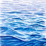 abstract watercolor ocean painting