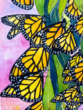 monarch butterfly watercolor painting