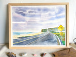 "The Road North" Original Watercolor Painting