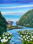 calla lily valley painting anastasiya bachmanova