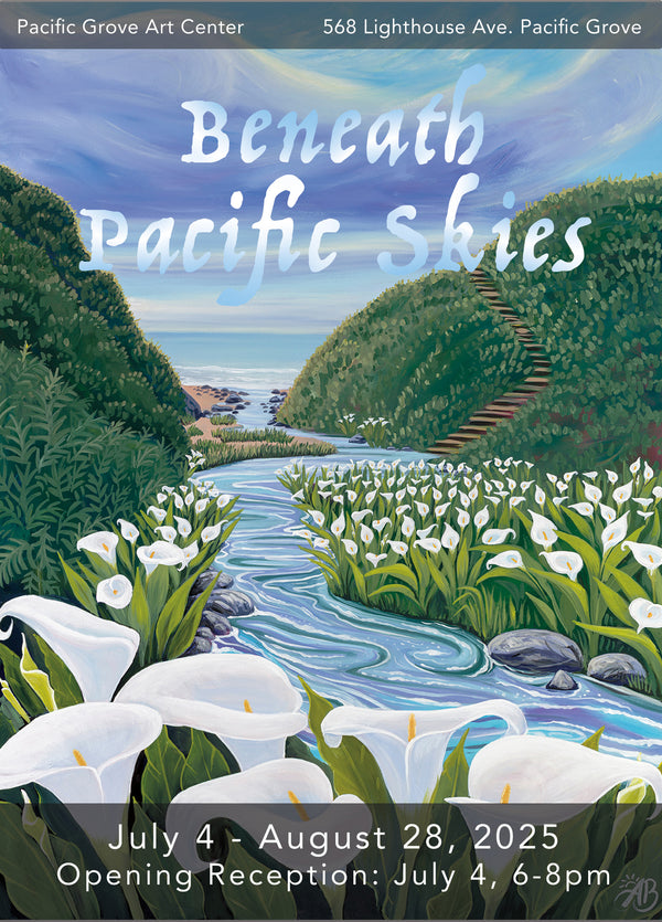 Beneath Pacific Skies Anastasiya Bachmanova art show Pacific Grove Art Center