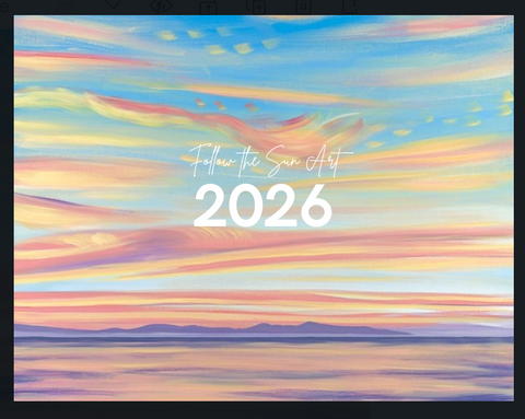 2026 wall calendar coastal art