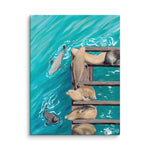 Sunbathers Canvas Print