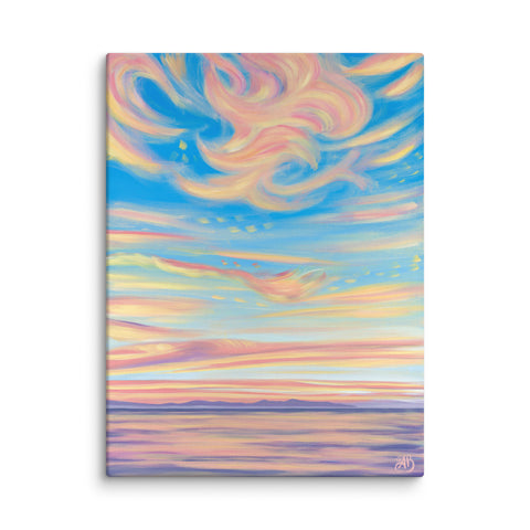 Sunset on the Bay Canvas Print