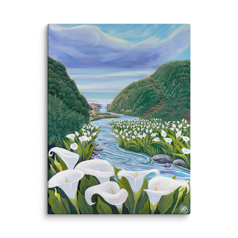 Calla Lily Valley Canvas Print