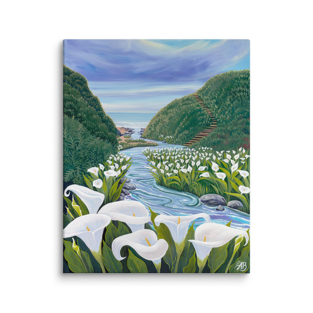 calla lily flower paintings Calla Lily Valley Wall Art – Follow the Sun