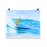 Desert Tortoise Glide Art Print