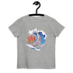 Paintbrush Whale Organic cotton kids t-shirt