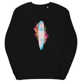 Coral Surfboard organic sweatshirt