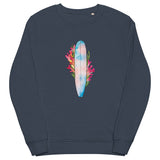Coral Surfboard organic sweatshirt