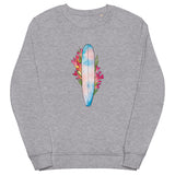 Coral Surfboard organic sweatshirt