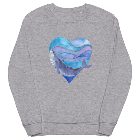 Whale Love organic sweatshirt