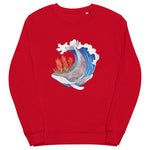 Whale Paintbrush organic sweatshirt