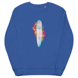 Coral Surfboard organic sweatshirt