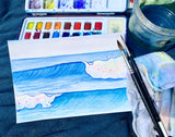 "Waves" Original Watercolor Painting