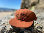 Monarch butterfly blockprint hat