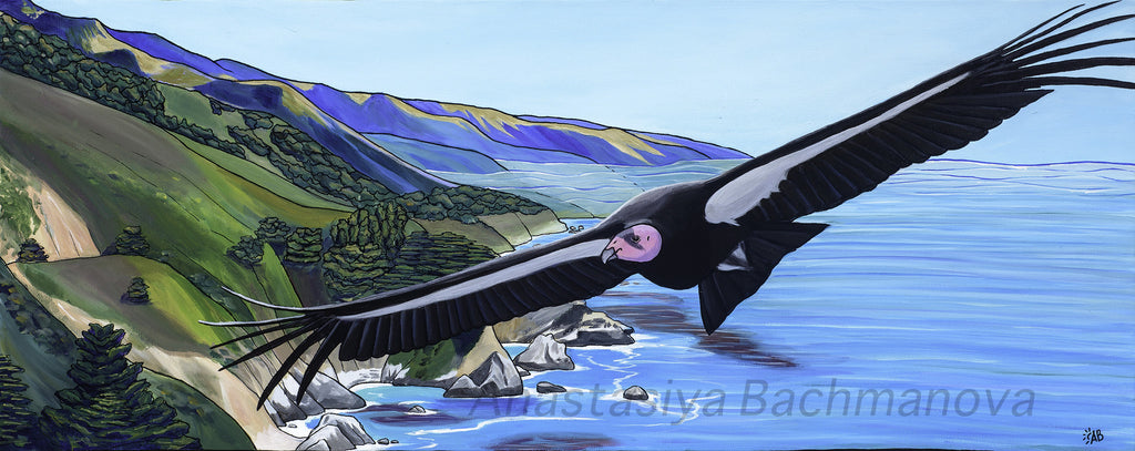 Abstract Condor Drawing Condor Painting