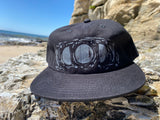 Moon phase blockprint hat