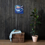 Galactic Night Heron Canvas Print