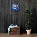 Galactic Night Heron Canvas Print