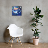 Galactic Night Heron Canvas Print
