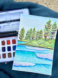 "Tropic Destination" Original Watercolor Painting