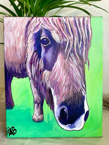 "Horse Portrait" Original Acrylic Painting