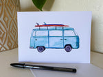 surf van vw greeting card