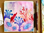 "Coral Reef" Original Watercolor Painting