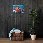 Inky Octopus Canvas Print