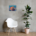 Inky Octopus Canvas Print