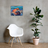 Inky Octopus Canvas Print