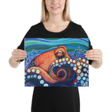 Inky Octopus Canvas Print