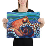 Inky Octopus Canvas Print