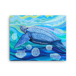 leatherback sea turtle art print, anastasiya bachmanova