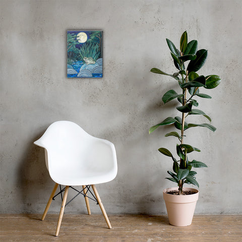 Moonlight Toad Canvas Print