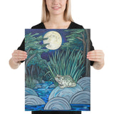 Moonlight Toad Canvas Print