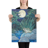 Moonlight Toad Canvas Print