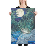 Moonlight Toad Canvas Print